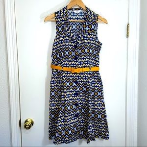 Mlle Gabrielle Sleeveless Collared Dress